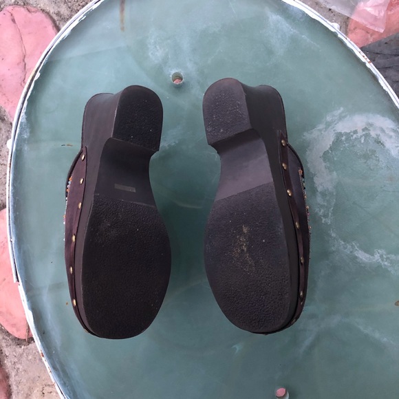 Clogs, bamboo, decorated with sequin - Picture 4 of 7